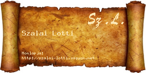 Szalai Lotti névjegykártya