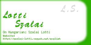 lotti szalai business card